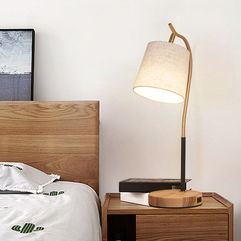 GlowBarrel – Elegante bedlamp met flexibele arm en zacht licht