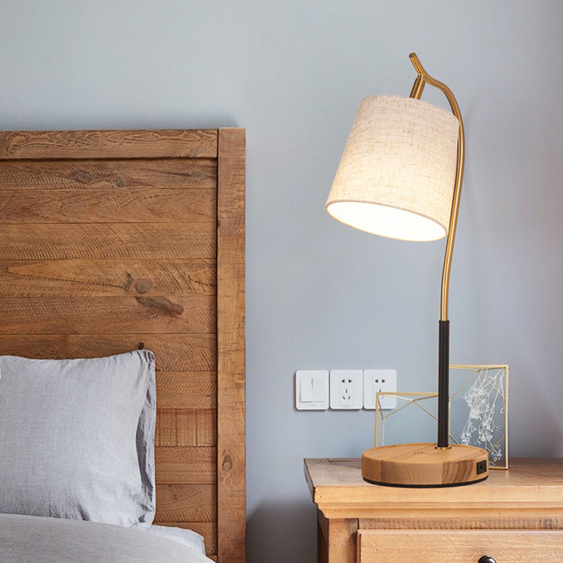 GlowBarrel – Elegante bedlamp met flexibele arm en zacht licht