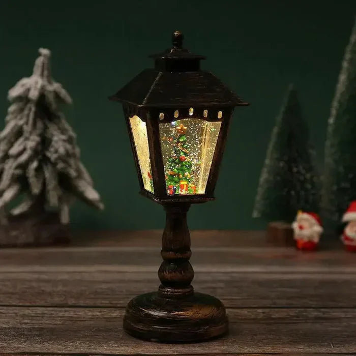 LumiSnow - Sneeuwlantaarn met wervelende glitter en LED-lampjes voor een betoverende decoratie